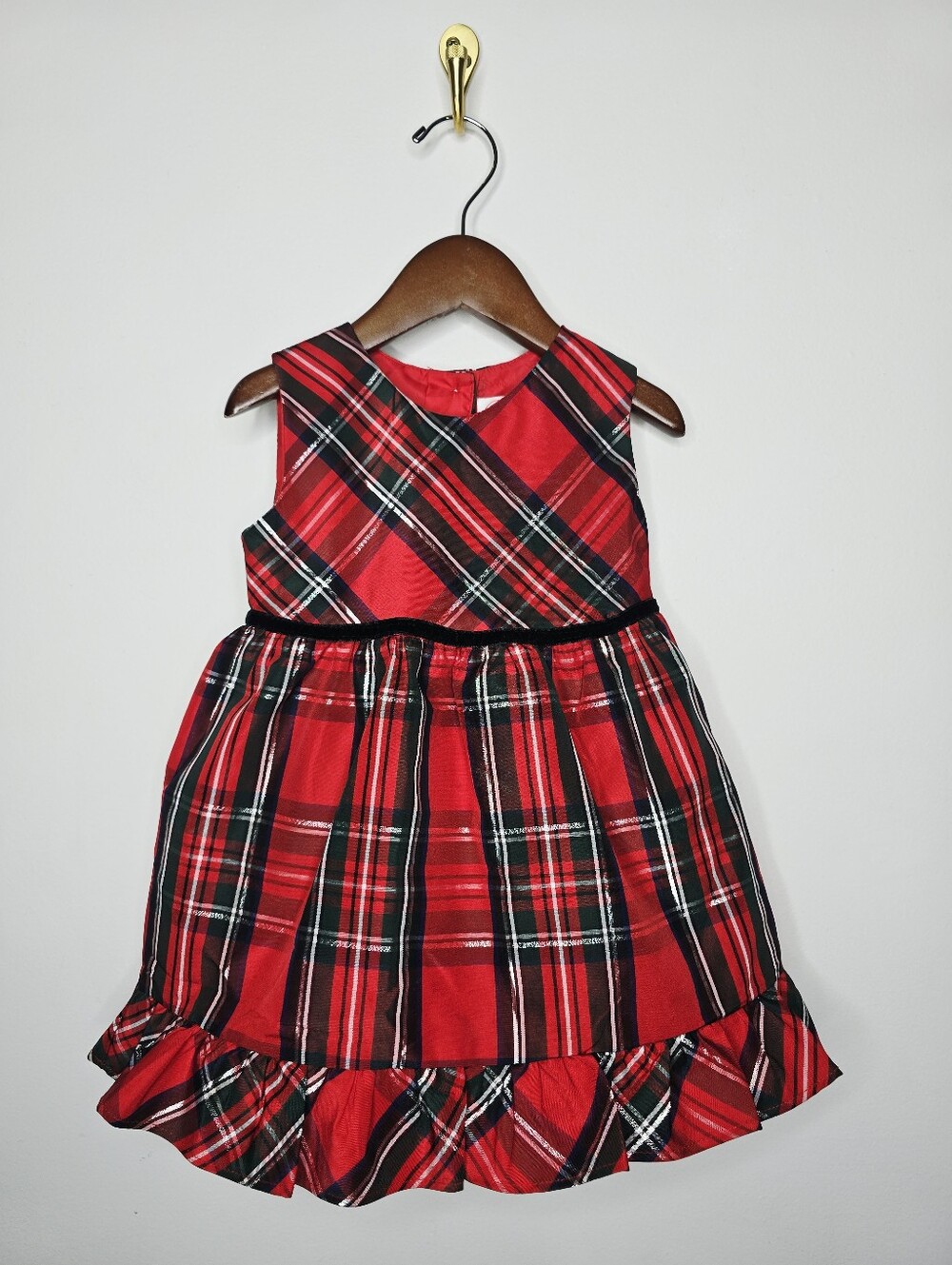 Holiday Plaid Dress Size 2T Wonder Nation